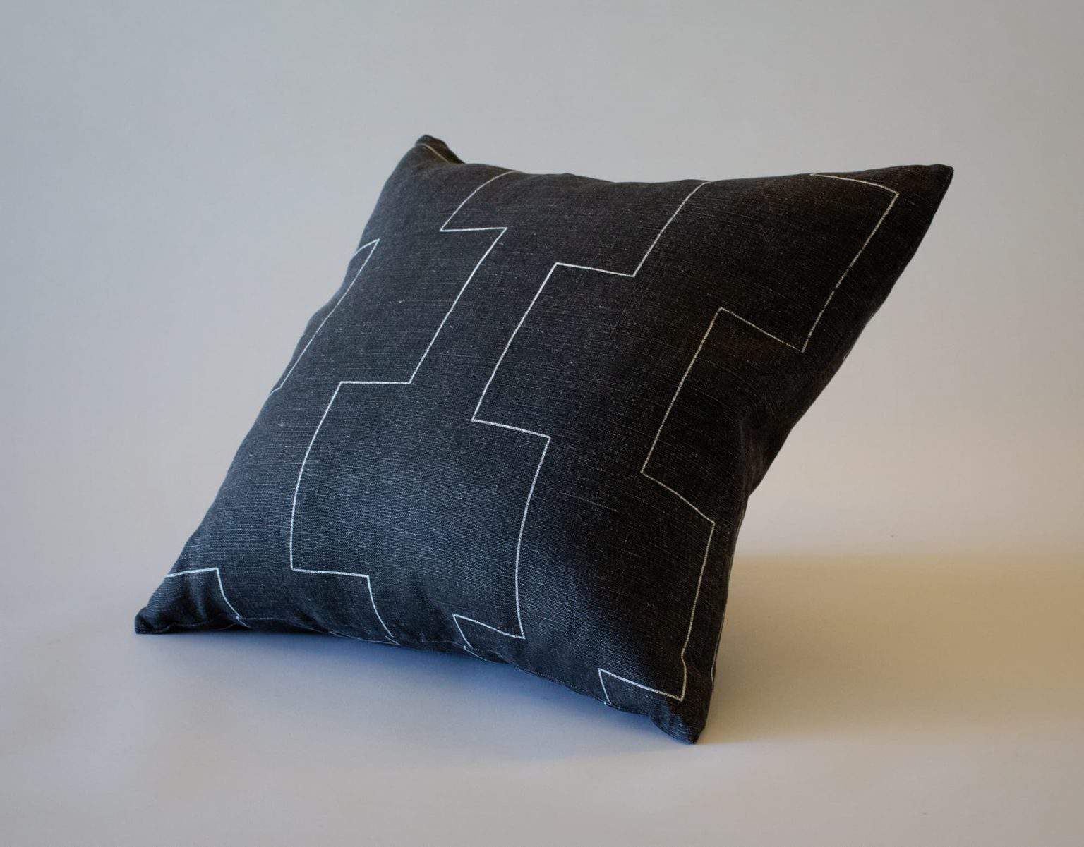 Charcoal Harbor Pillows Liz Hand Woods